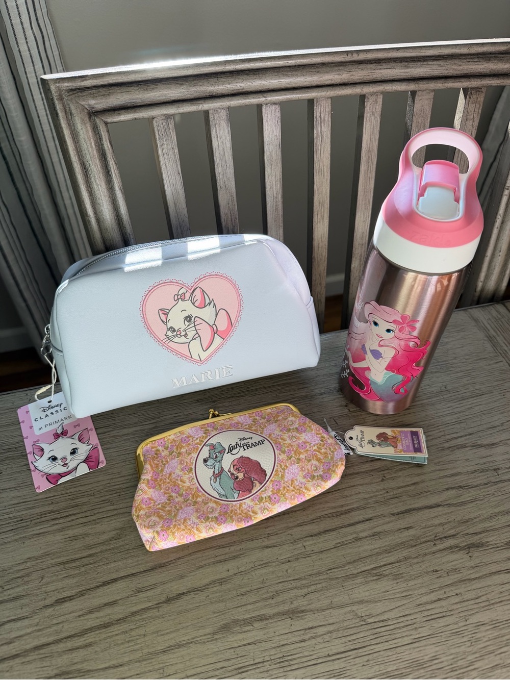 Disney Marie Pink & White Kids Cosmetic Bag, Lady & the Tramp Coin Purse, etc.